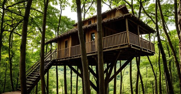 Venez découvrir les cabanes dans les arbres en dordogne !